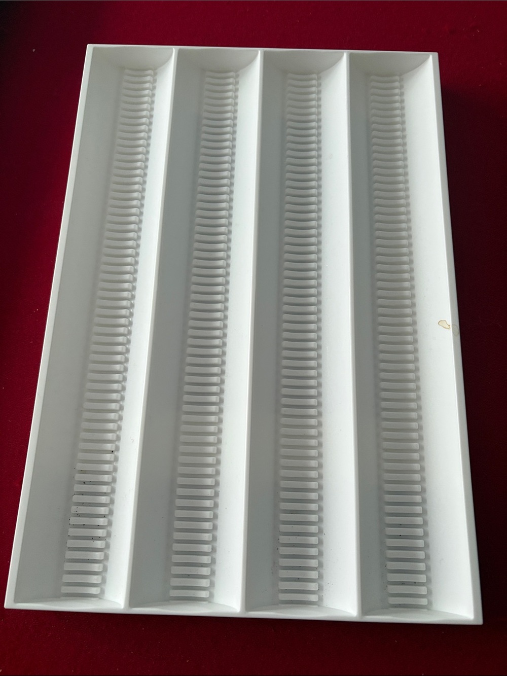 White Plastic coffee capsule holder or Tool Organizer Tray